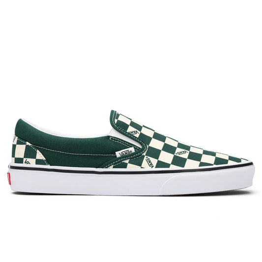 Vans Classic Slip-On checkerboard scacchi scritta