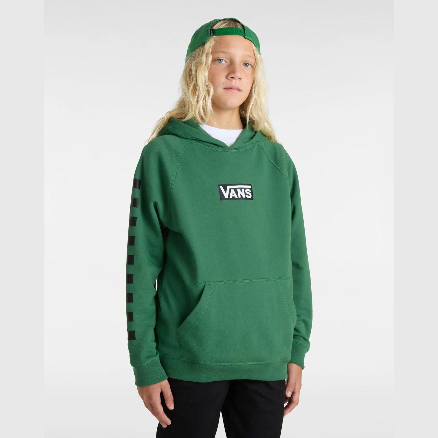Felpa By Vans boxed con cappuccio verde - 8/16 ANNI