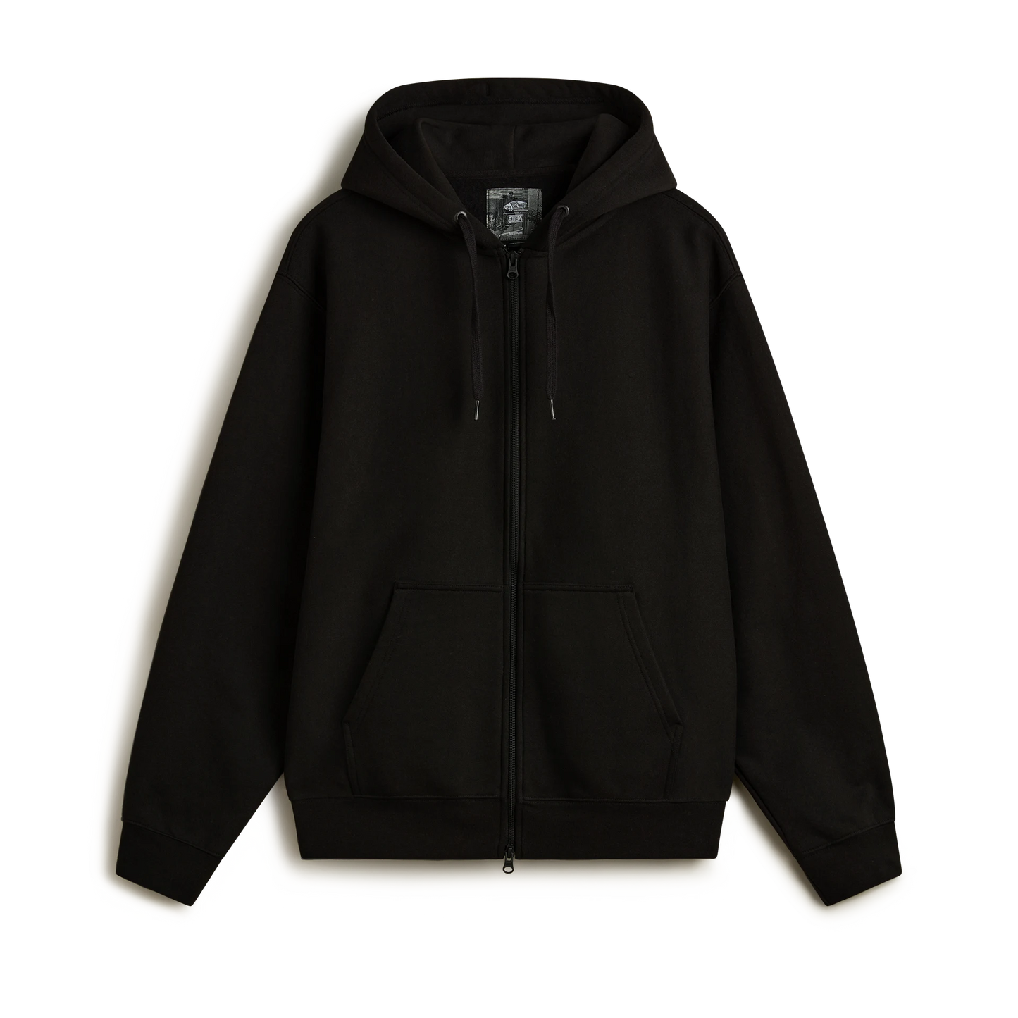 Felpa Atiba full zip con cappuccio nero