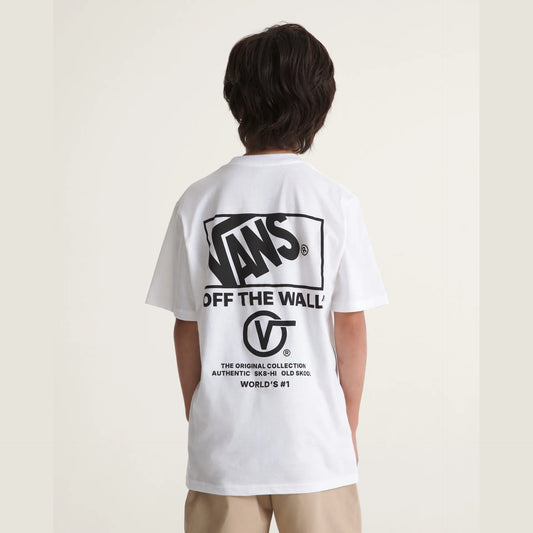 T-shirt Vans Stacked bianco - 8/14 ANNI