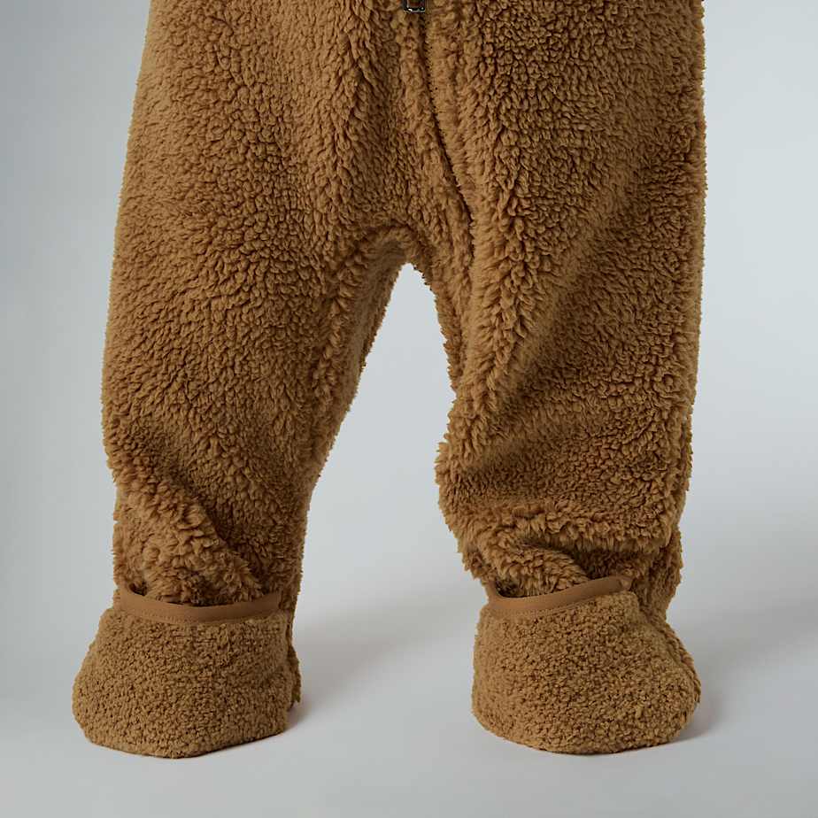 Tutina Baby teddy campshire full zip con cappuccio marrone - 0/24 MESI