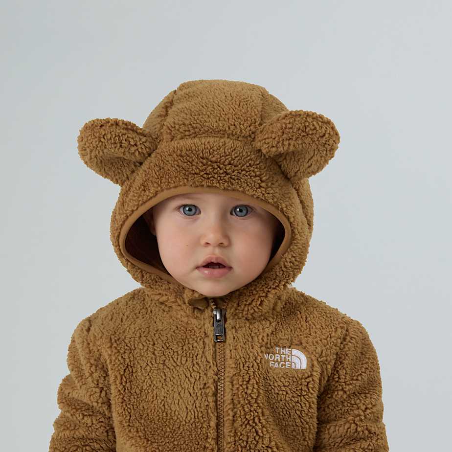 Tutina Baby teddy campshire full zip con cappuccio marrone - 0/24 MESI