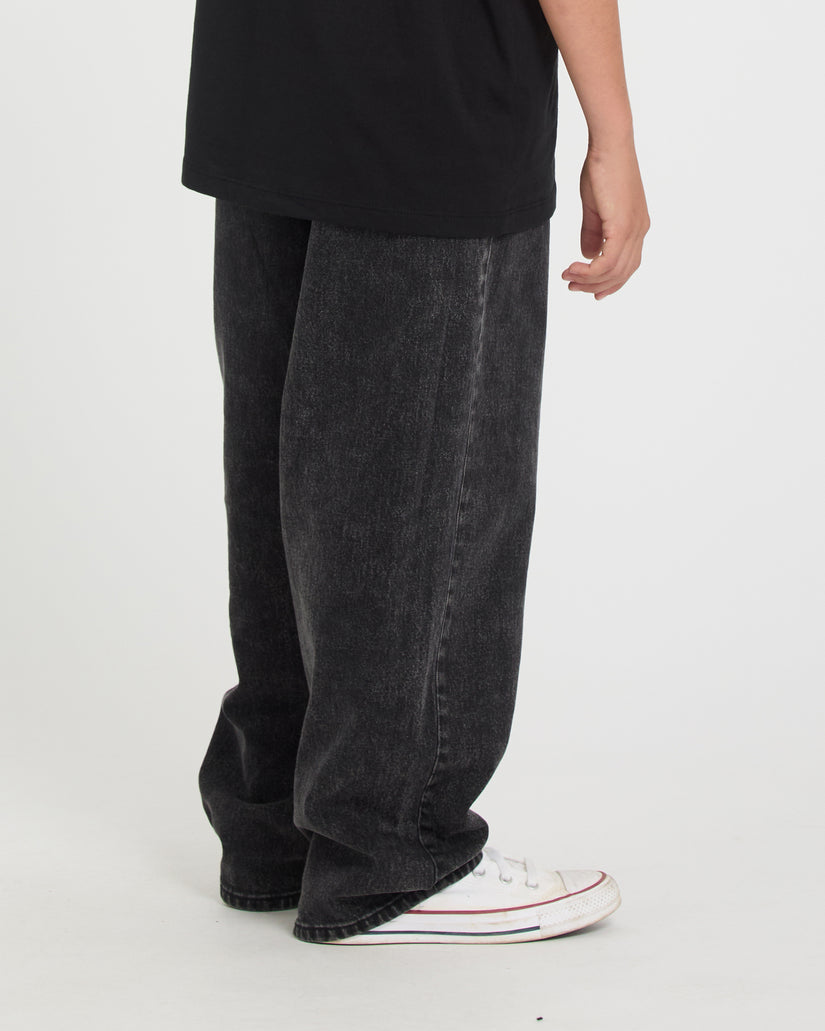 Jeans Freazy loose denim nero slavato - 8/14 ANNI