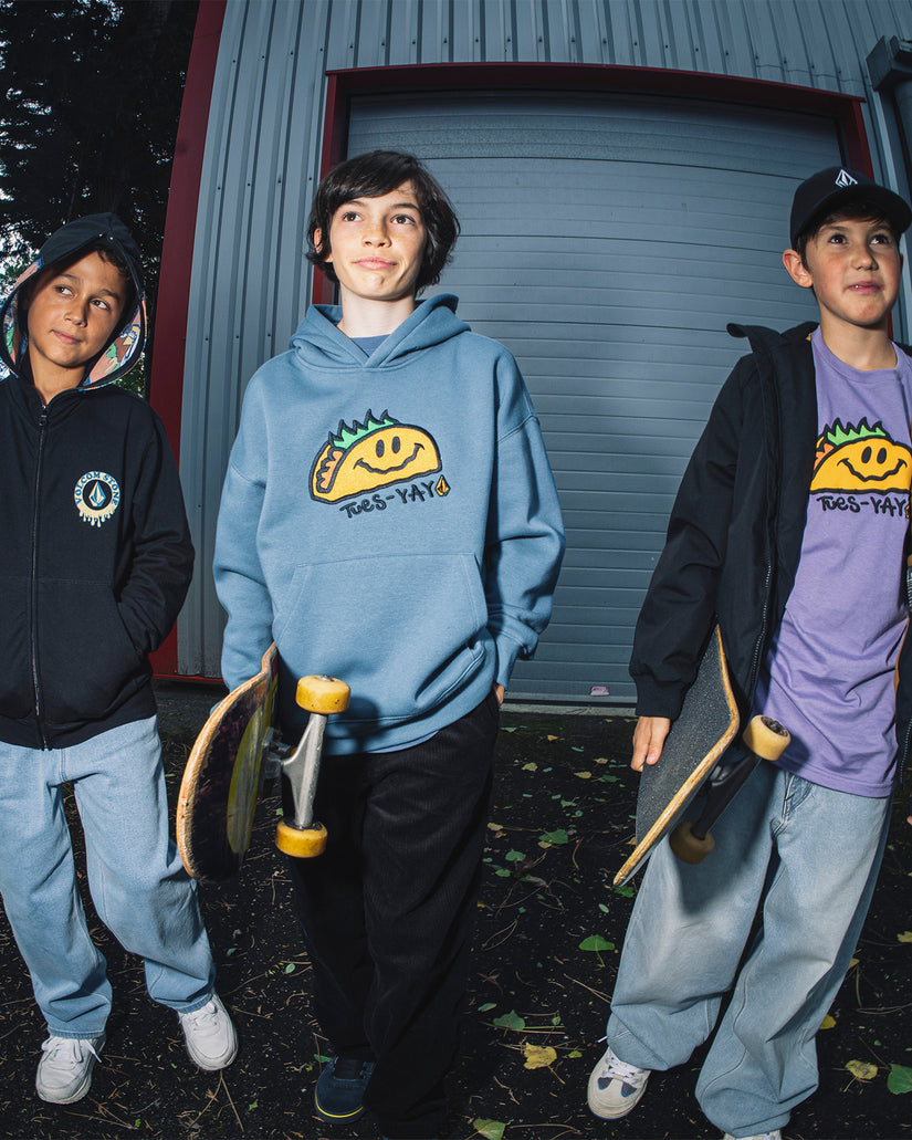 Felpa Voltaco con cappuccio celeste - 8/14 ANNI