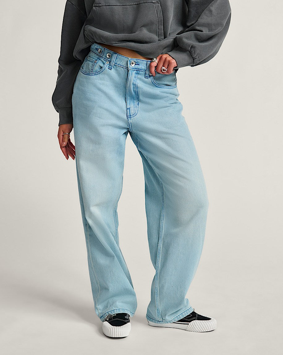 Jeans Check-5 baggy denim chiaro