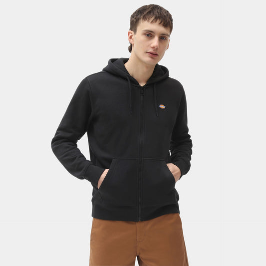 Felpa Oakport full zip con cappuccio nero