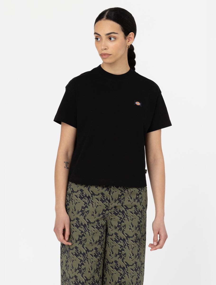 T-Shirt Oakport crop nero