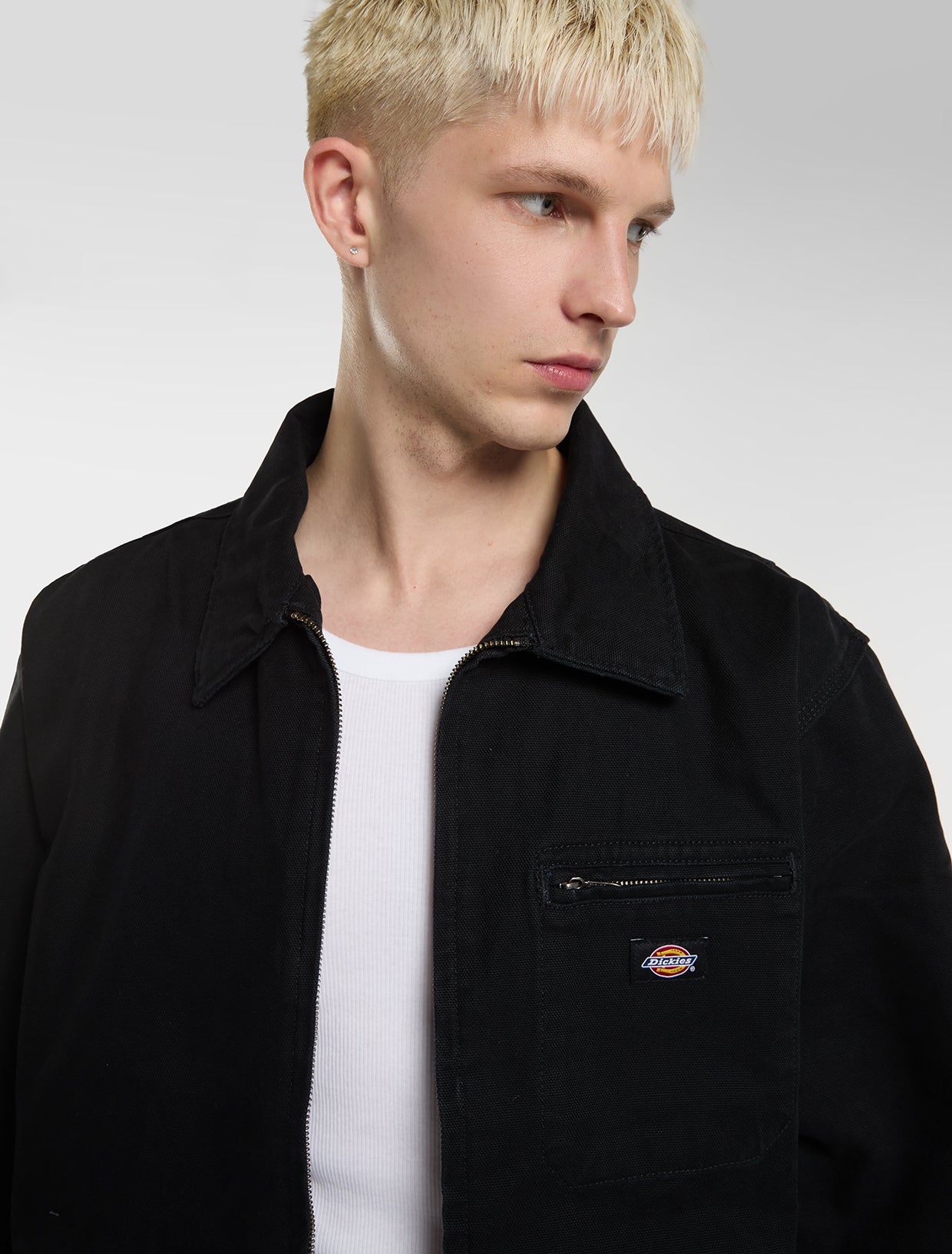 Giacca Unlined in canvas nero