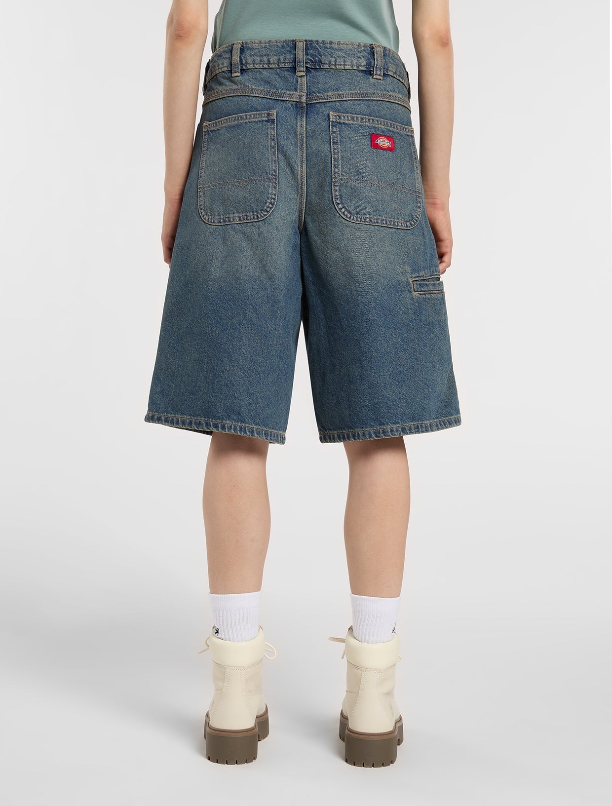 Shorts 957 13-inch in denim slavato