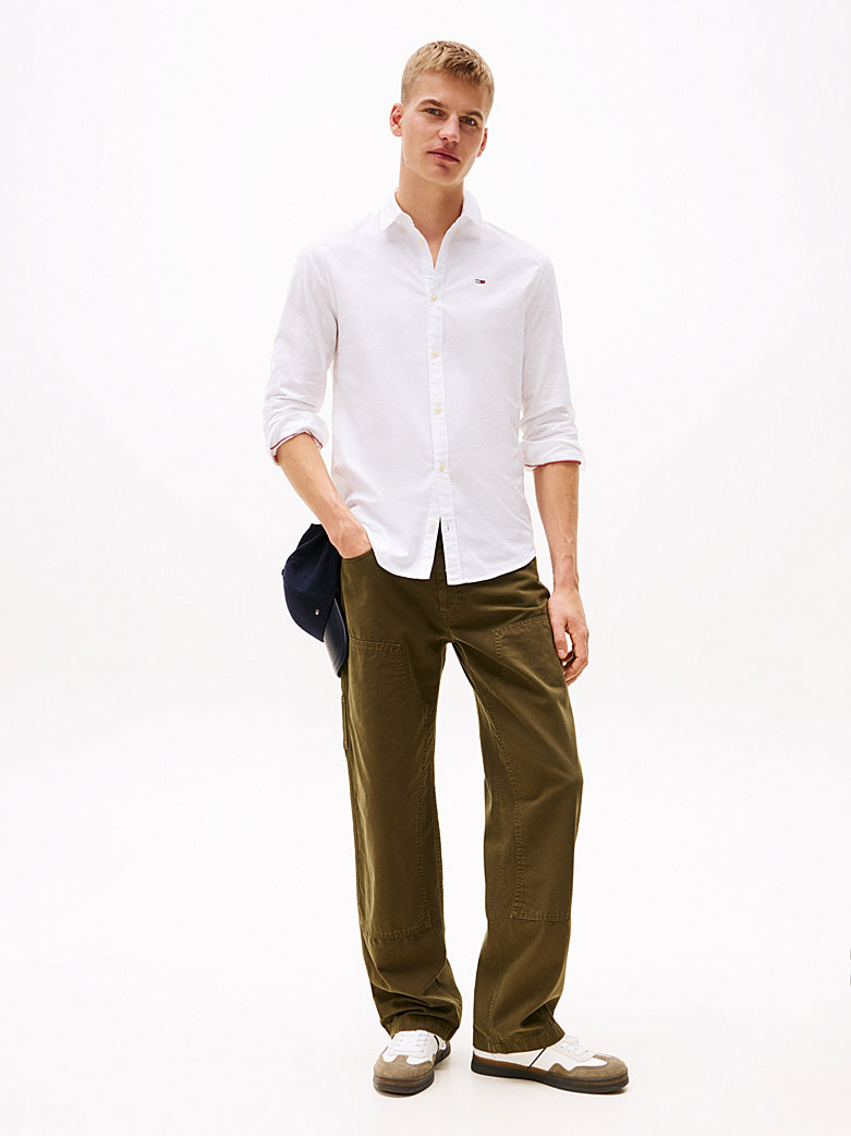 Camicia Oxford slim fit bianco