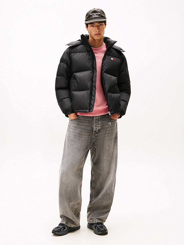 Piumino Alaska in ripstop idrorepellente con cappuccio nero