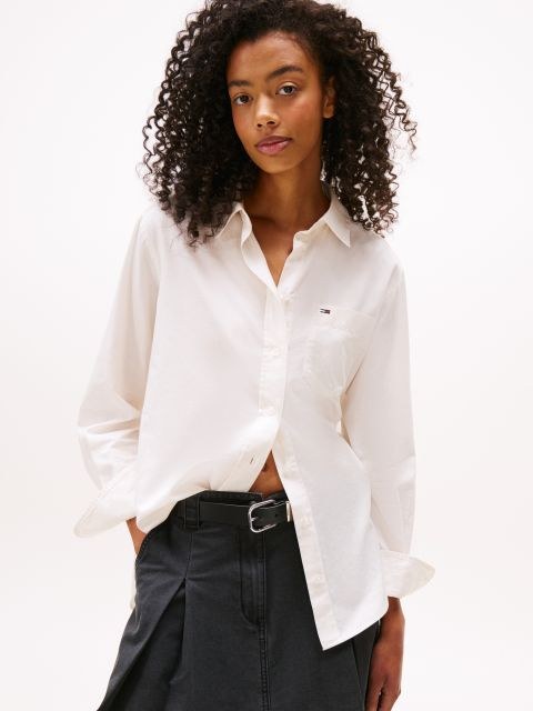 Camicia relaxed fit bianco