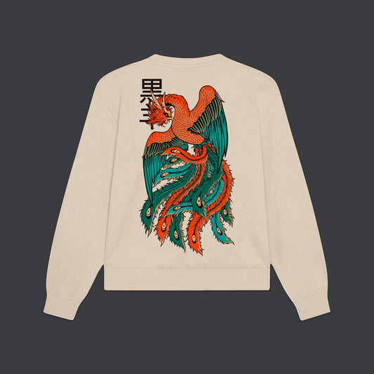 Felpa Hoo girocollo beige