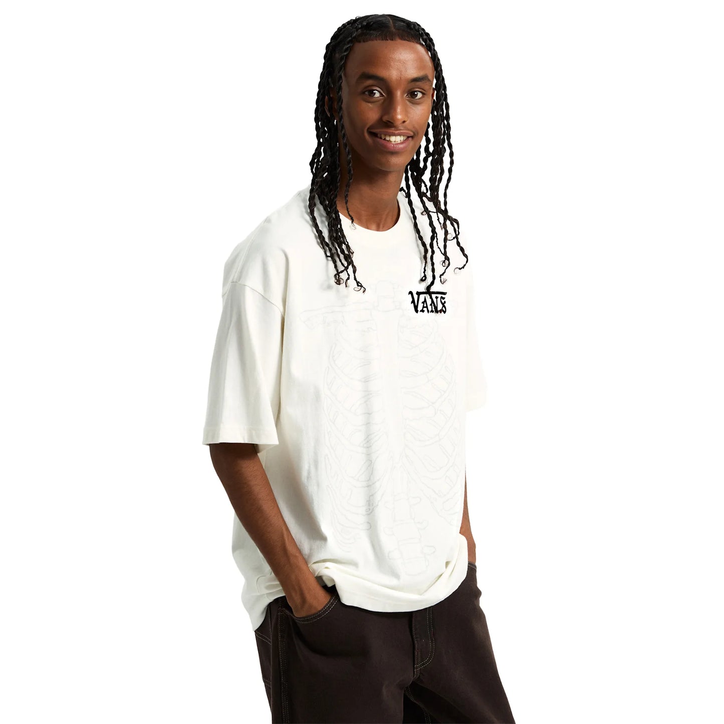 T-Shirt Ribcage bianco