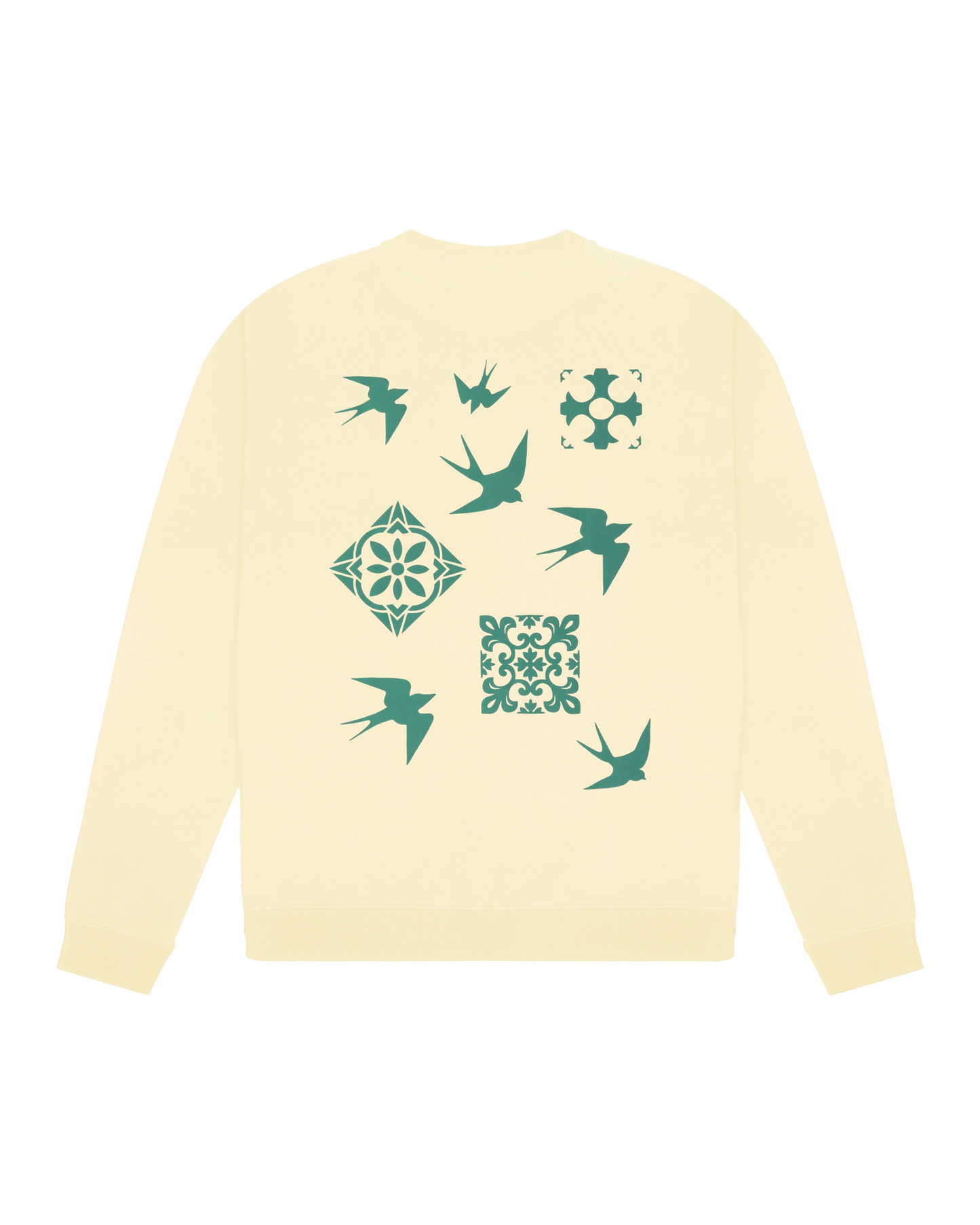 Felpa Lisa girocollo crema