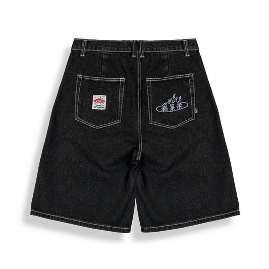 Shorts Concreat jungle nero slavato