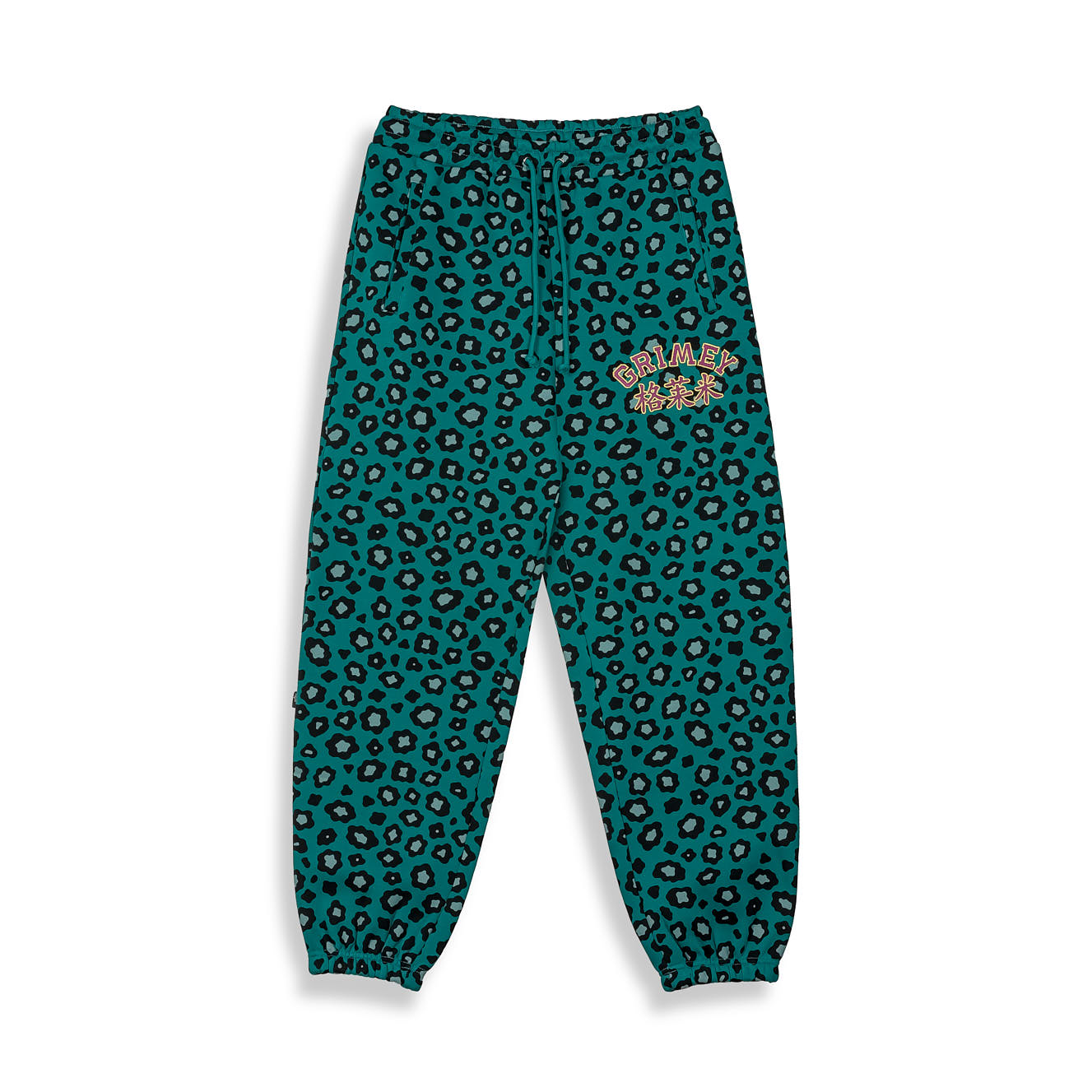 Pantalone tuta Royal leopardato verde