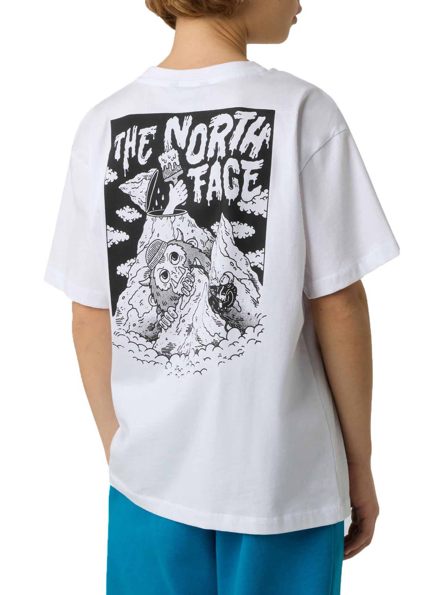 T-Shirt The north face over bianco - 6/20 ANNI