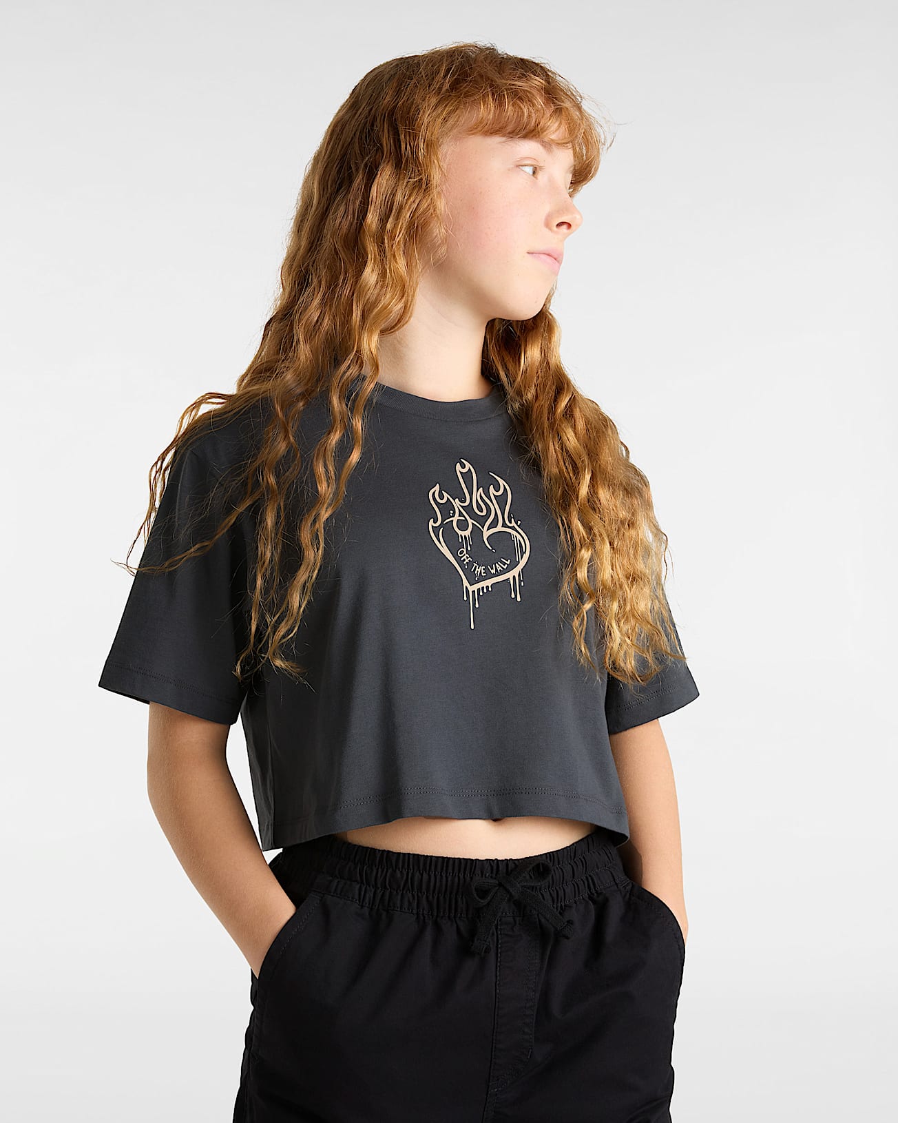 T-shirt Crop Fire In Your Heart - 8/14 ANNI