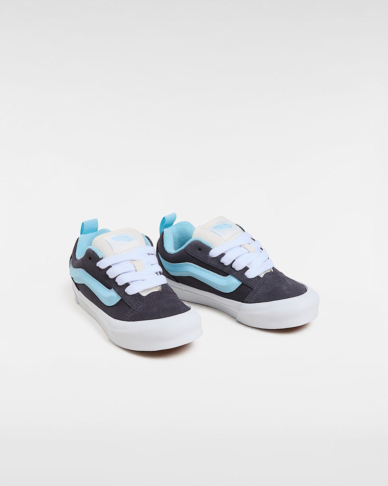 Vans Knu Skool nero/celeste da bambino