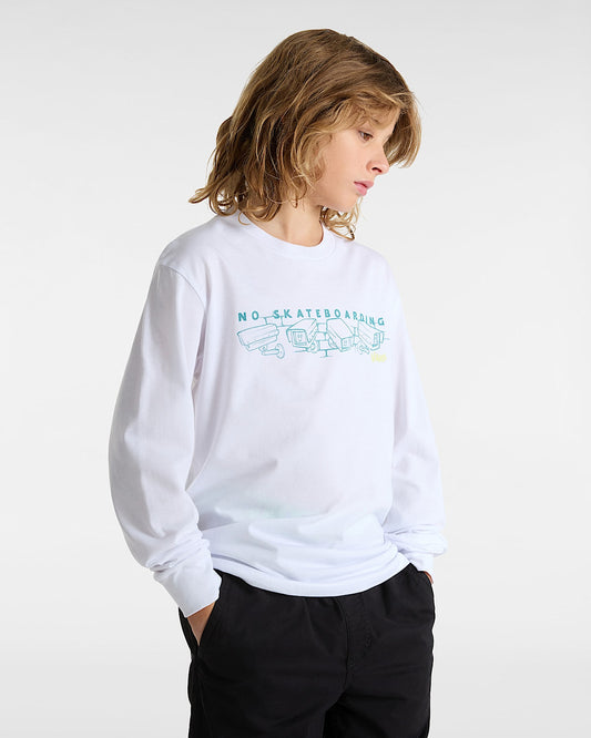 T-Shirt Watchers a manica lunga  bianco - 8/14 ANNI