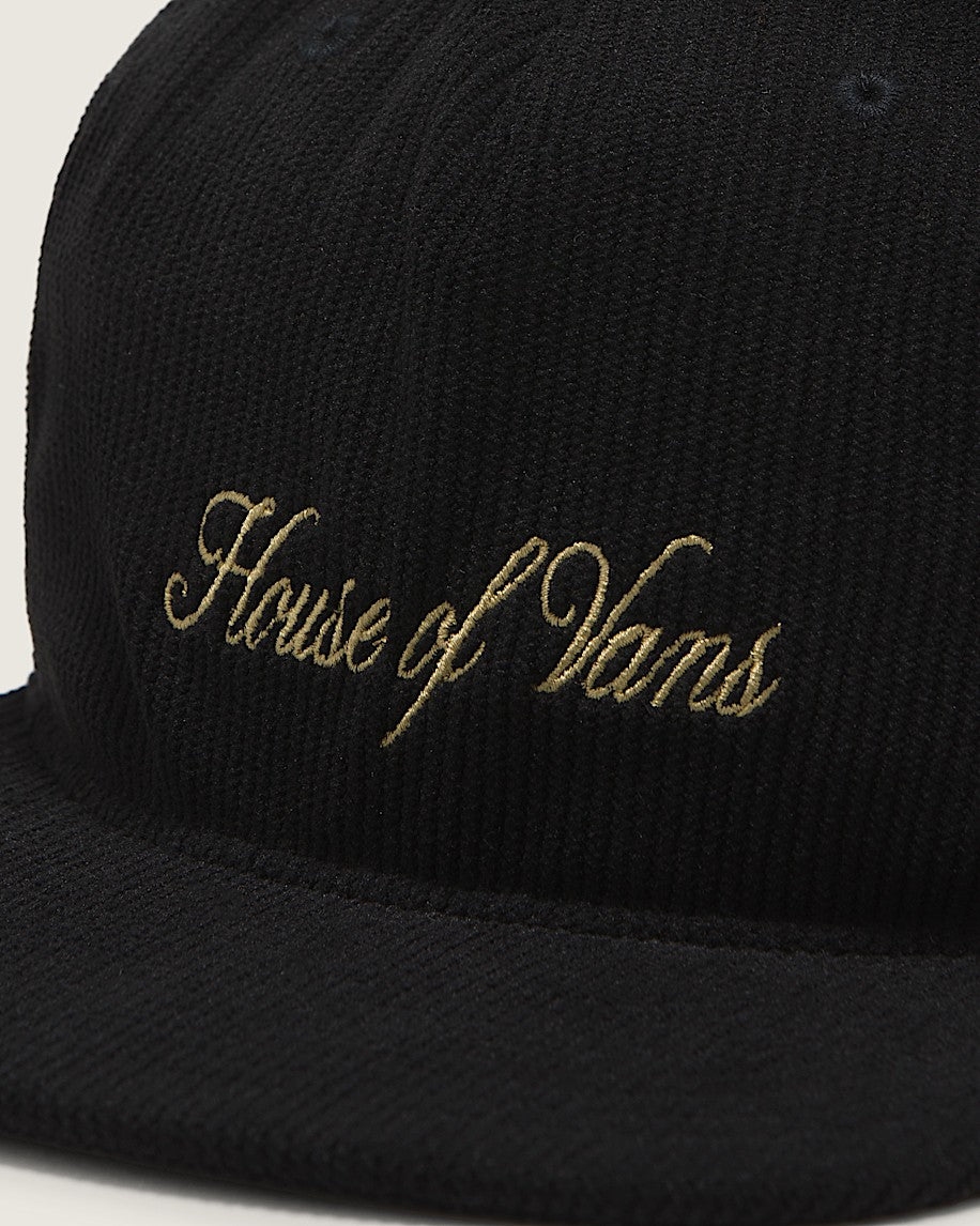 Cappellino Leisure low in velluto nero