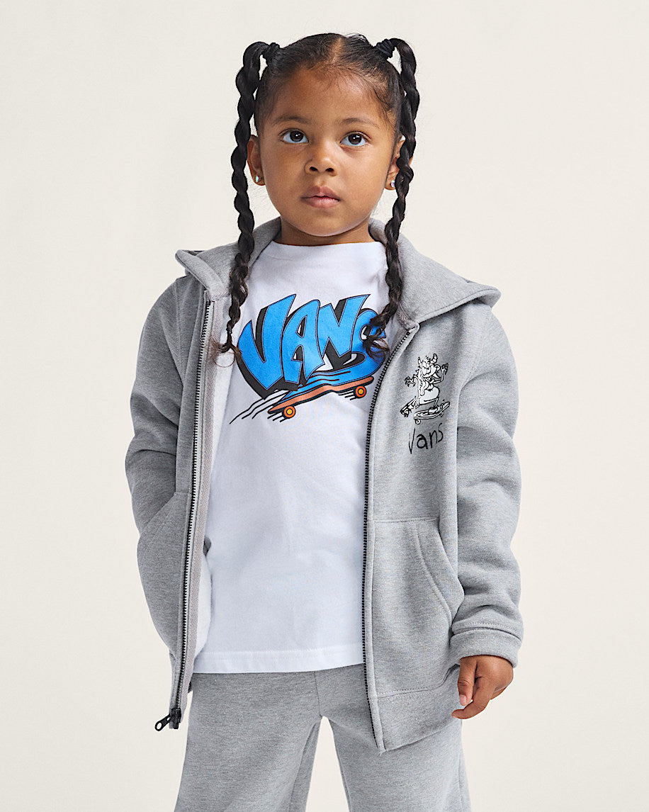 Felpa SK8 con cappuccio full zip grigio - 2/8 ANNI