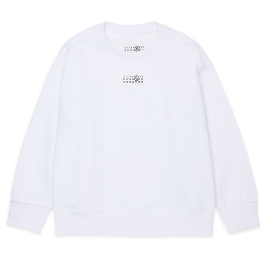 Felpa Maison Margiela girocollo bianco - 8/16 ANNI