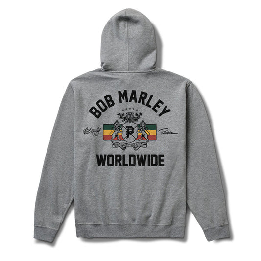 Felpa Heritage x Bob Marley con cappuccio grigio