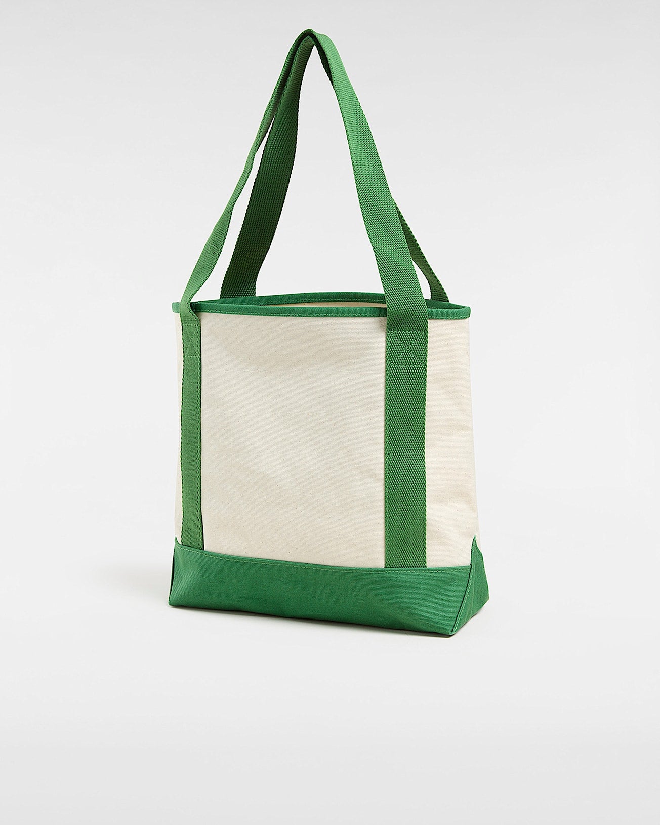 Borsa tote midi verde/bianco