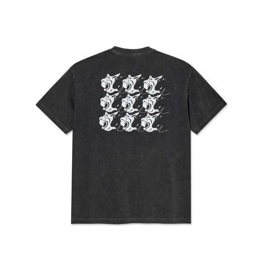 T-Shirt Guys nero slavato