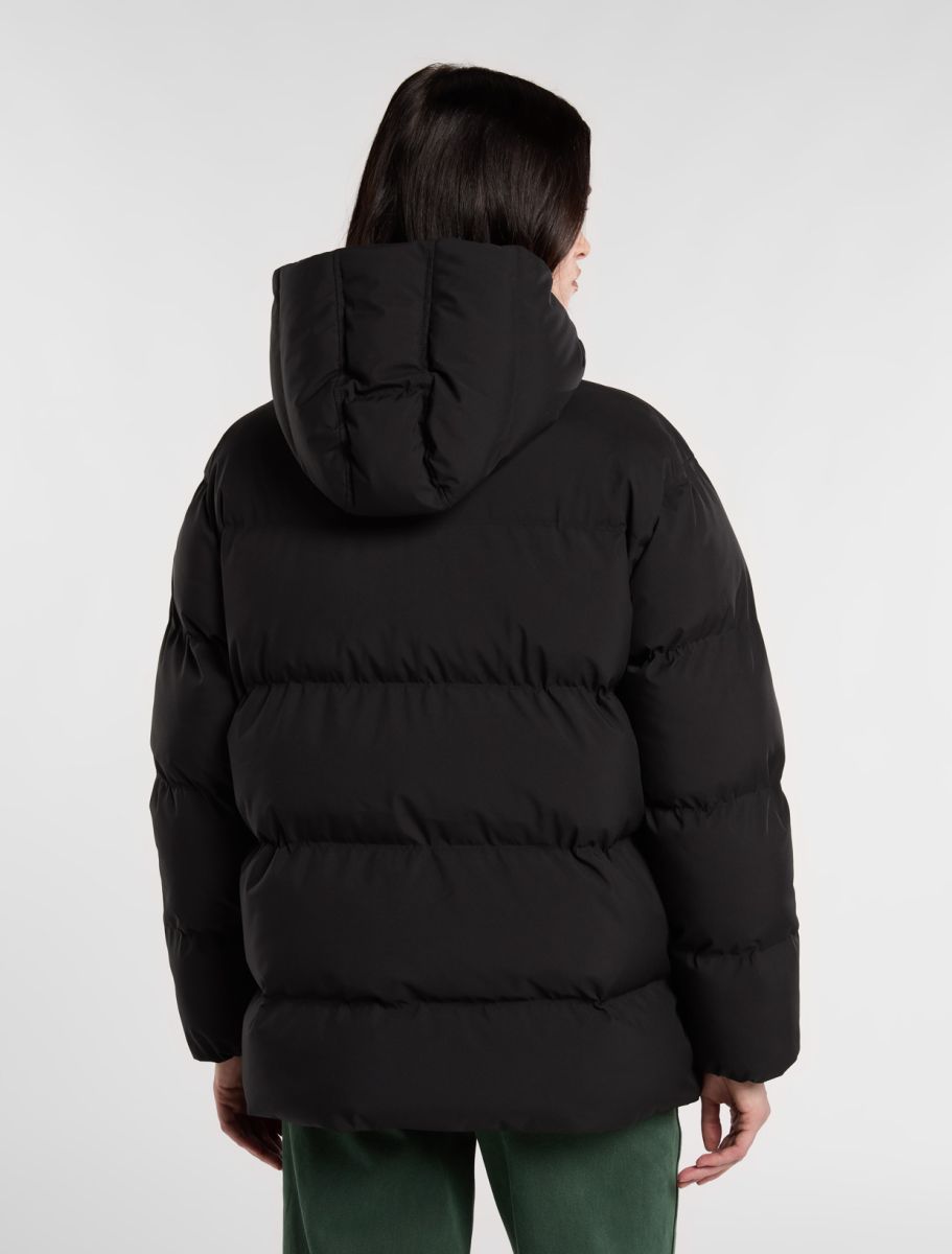 Piumino Eagleville puffer con cappuccio nero