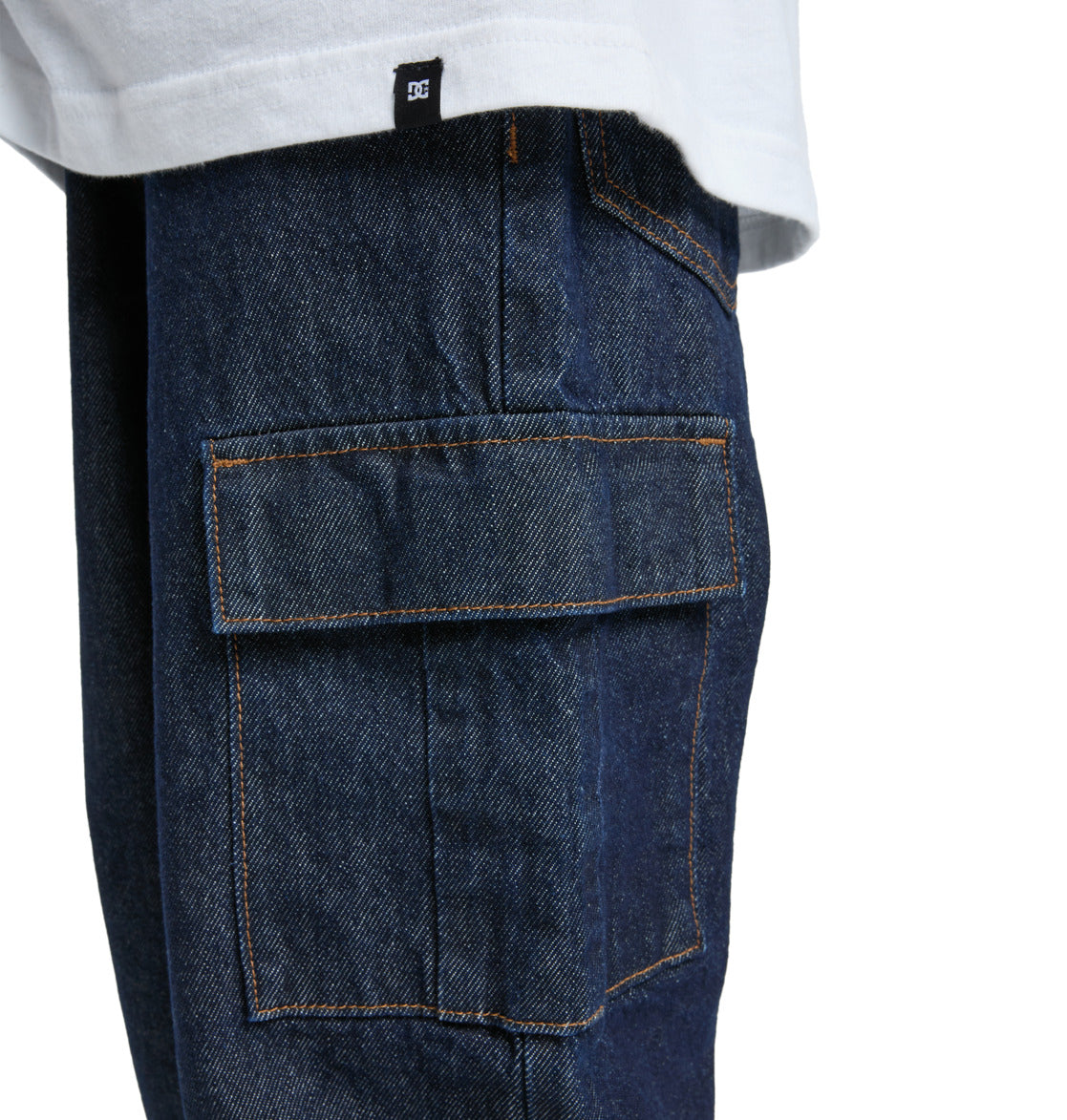 Jeans Baggy cargo denim scuro - 8/16 ANNI