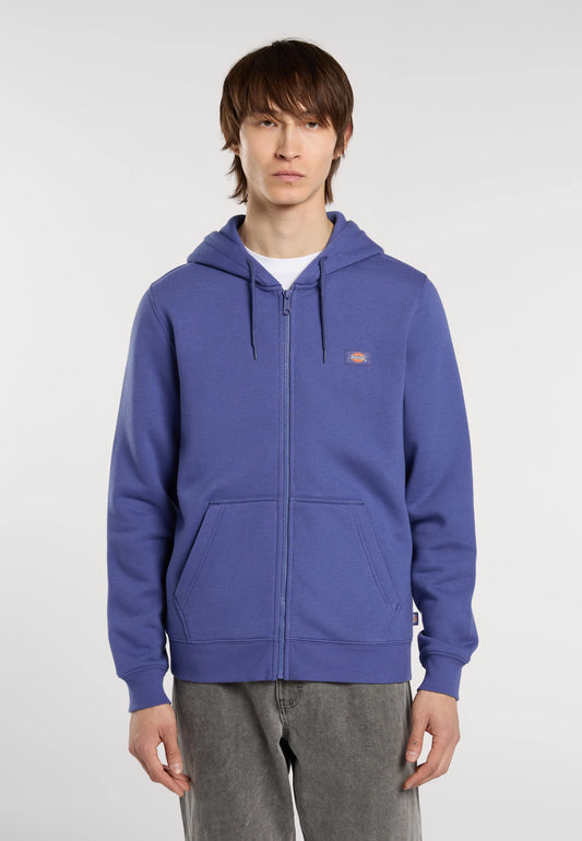 Felpa Oakport full zip con cappuccio viola
