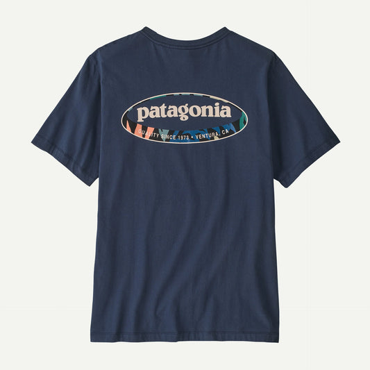 T-Shirt 95' oval logo blu