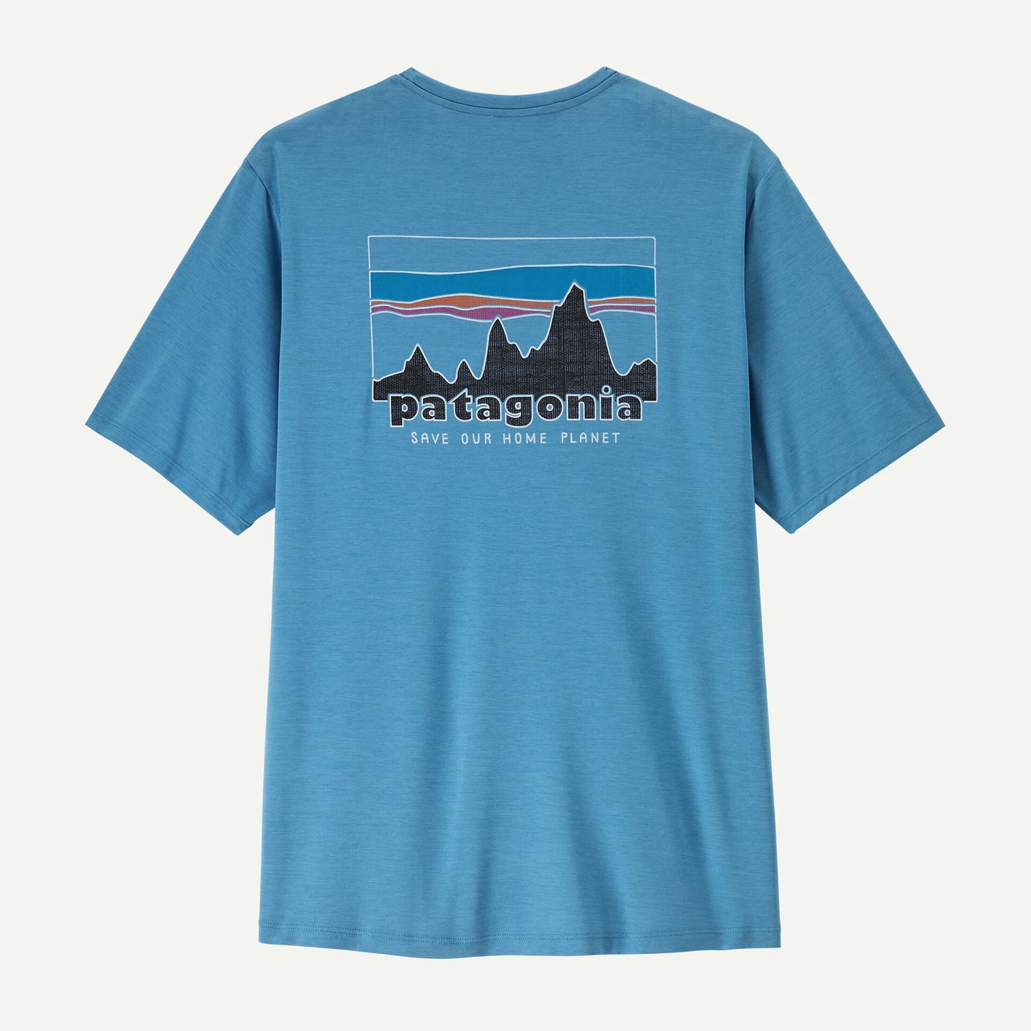 T-Shirt Cool daily in capilene celeste