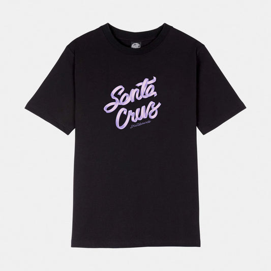 T-shirt Ribbon script nero