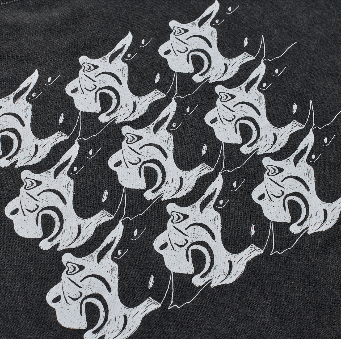 T-Shirt Guys nero slavato