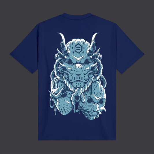 T-Shirt Hockey mask blu