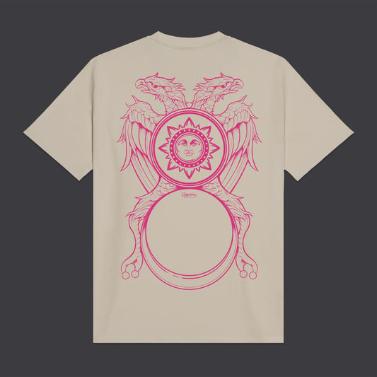T-Shirt Asso di denari beige