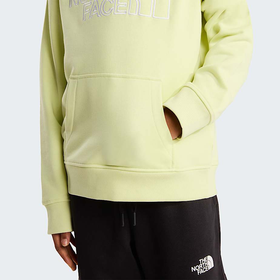 Felpa The north face con cappuccio giallo - 6/20 ANNI