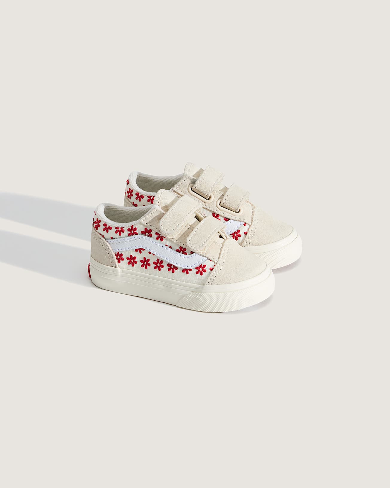 Vans Old skool con fiorellini panna