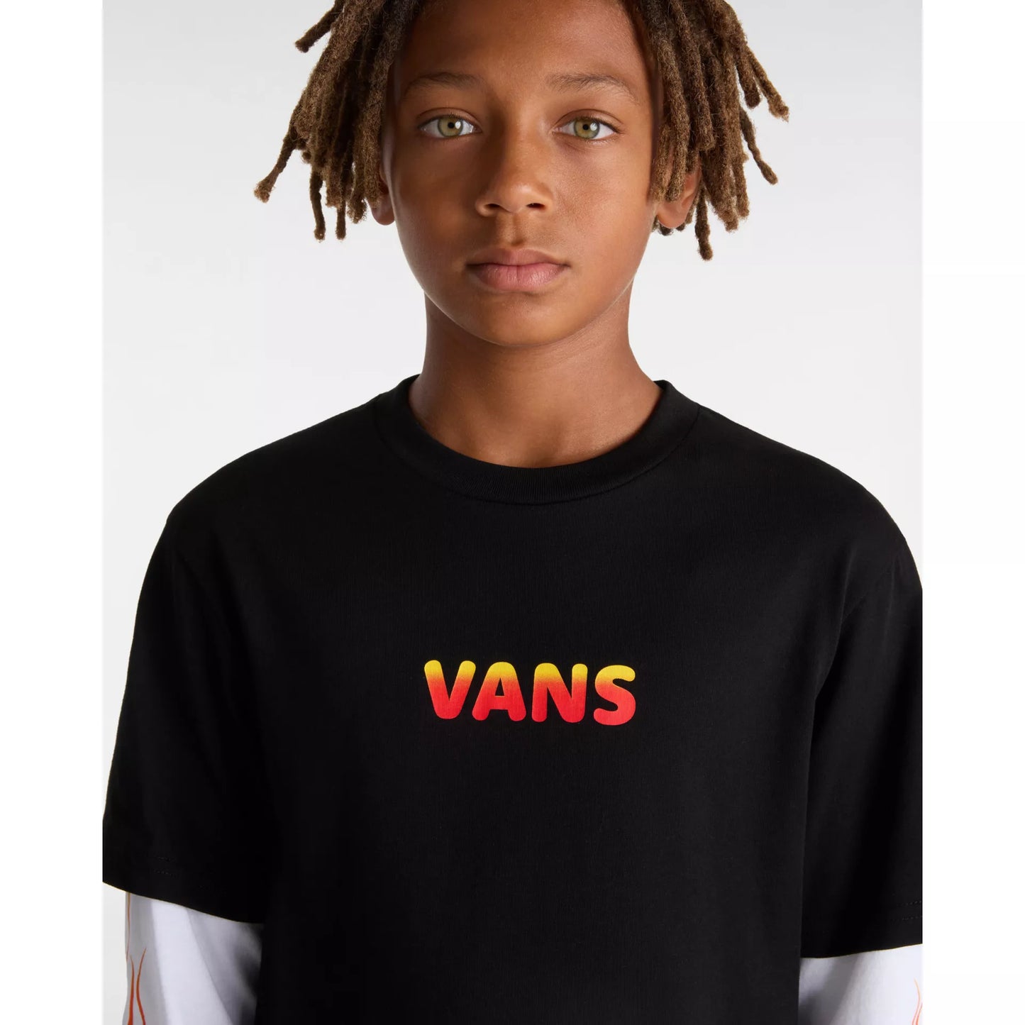 T-Shirt Flame manica lunga nero - 2/8 ANNI