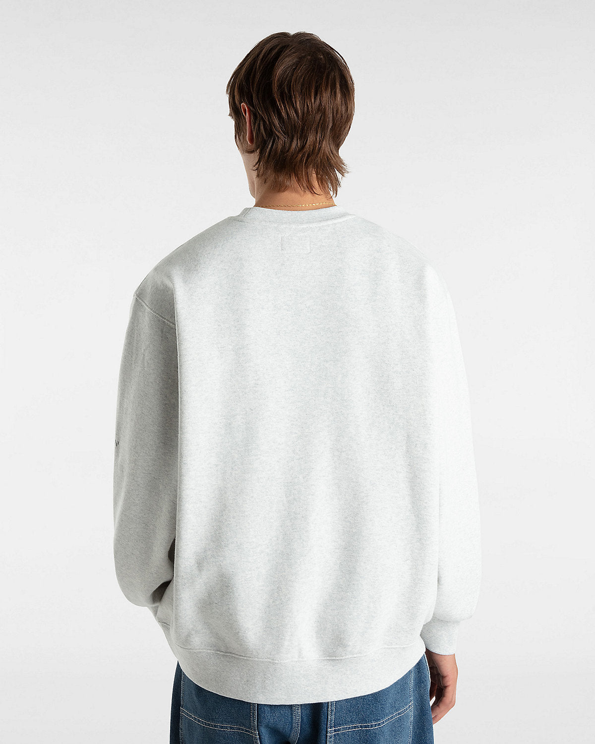 Felpa Skate smile girocollo grigio