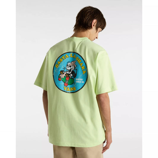 T-Shirt Skull giallo fluo