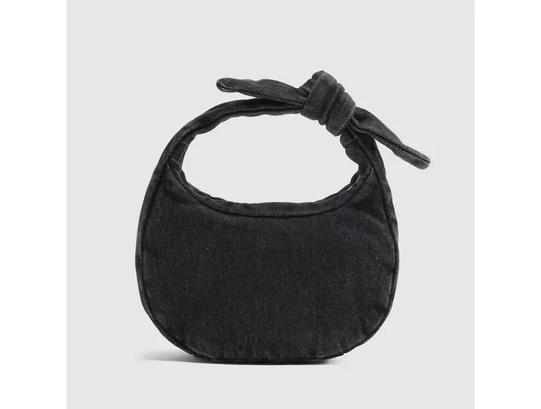 Borsa Baby Brooklyn in denim nero