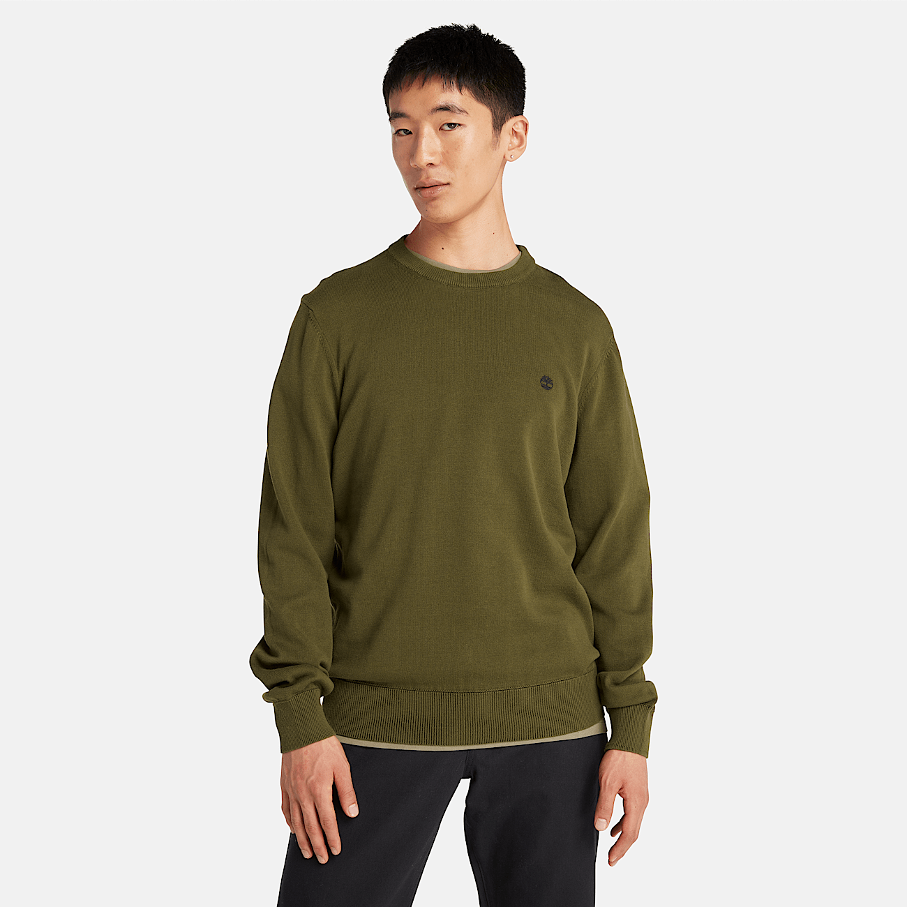 Maglione  Williams River girocollo verde