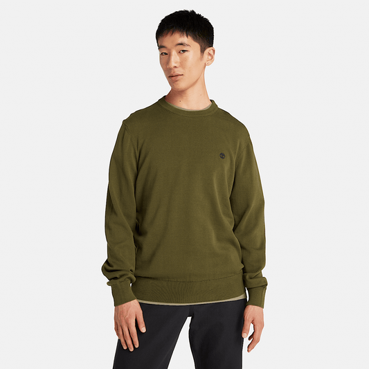 Maglione  Williams River girocollo verde