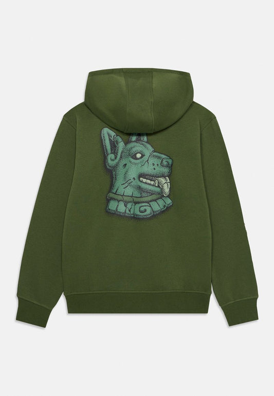 Felpa Winnkowski dog con cappuccio verde - 6/14 ANNI