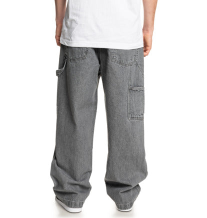 Jeans Worker baggy carpenter denim grigio